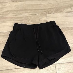 NWOT Lululemon black athletic shorts size 8